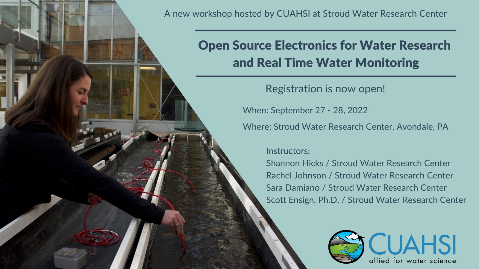 CUAHSI workshop at Stroud Water Research Center.