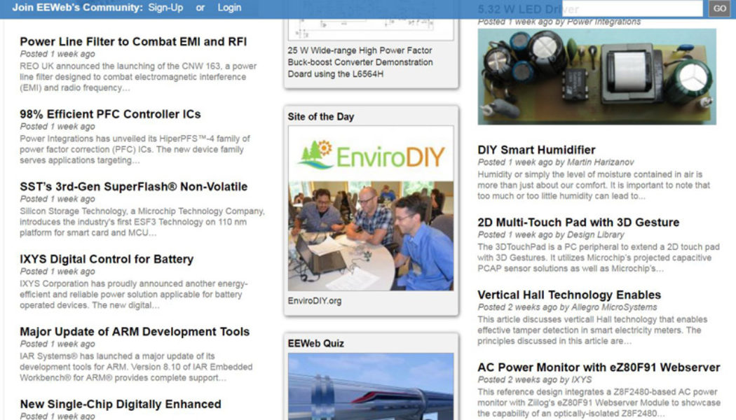 EnviroDIY Featured on EEWeb