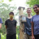 Students proudly reveal their EnviroDIY Monitoring Stations.